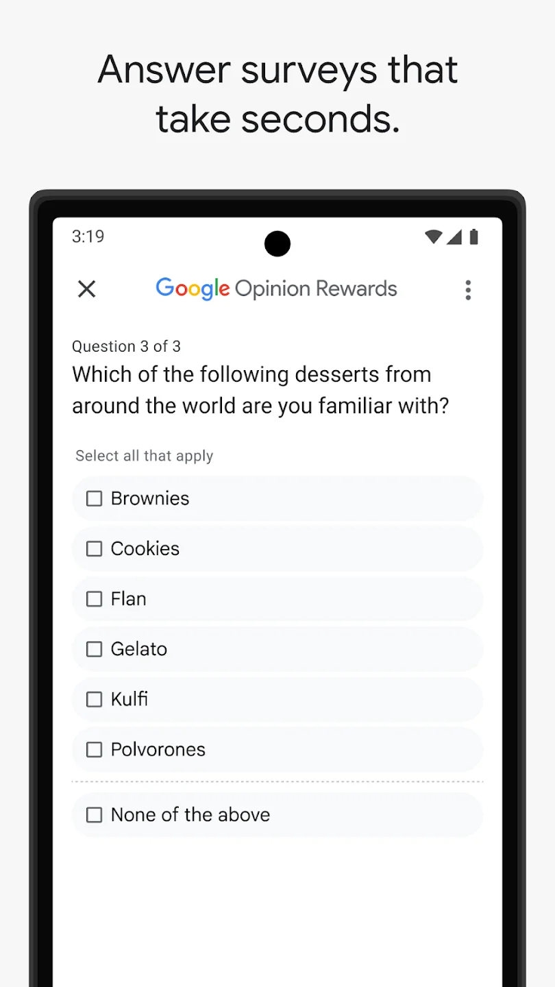 Google Opinion Rewards screenshot 2