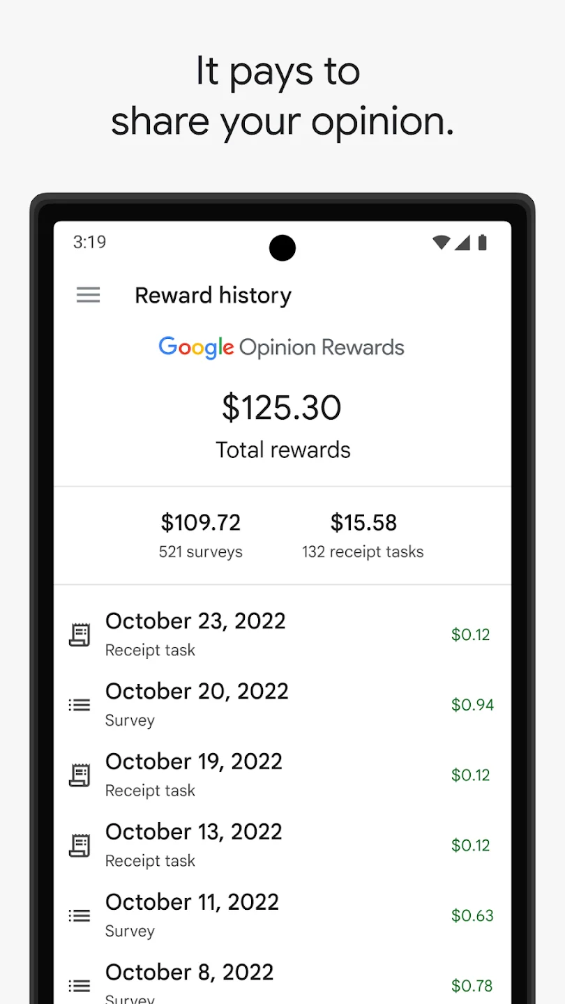 Google Opinion Rewards screenshot 3