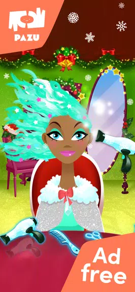 Girls Hair Salon Christmas screenshot 2