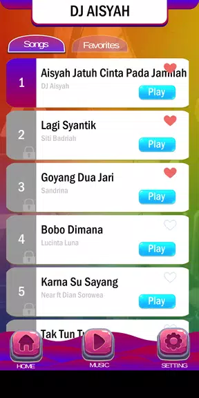 Piano Tiles DJ Aisyah Jamilah screenshot 3