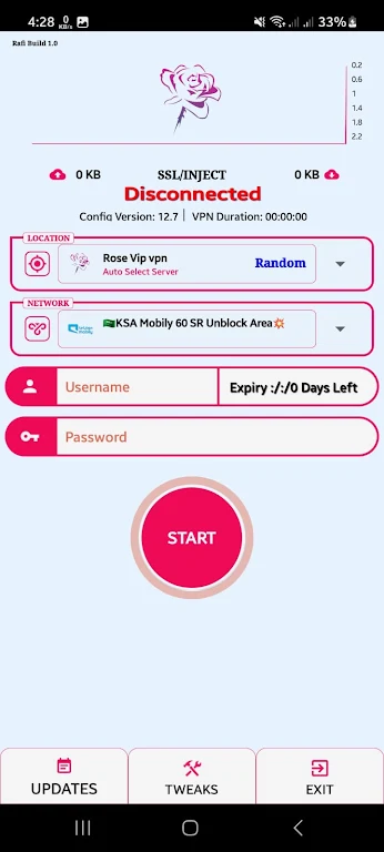 Rose ViP VPN screenshot 1