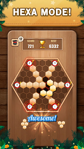 Wooden 100 Block Puzzle Game screenshot 2