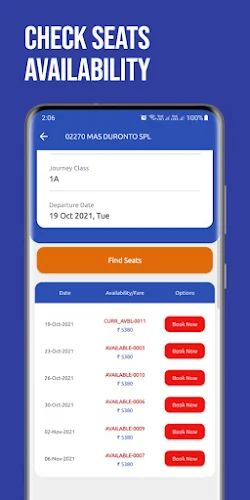 Train Ticket Booking App screenshot 1