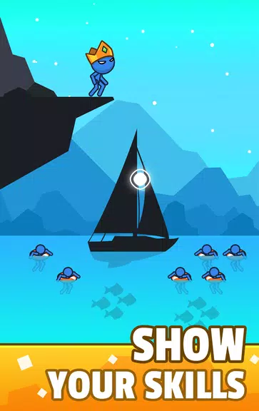 Stickman Jump into Water screenshot 1