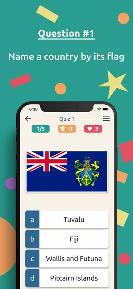 Flags Quiz:  World Geo Trivia screenshot 2