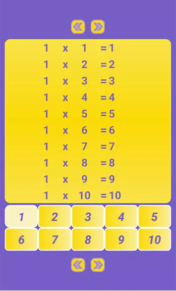 Multiplication Table: Math screenshot 1