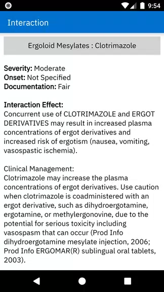 Micromedex Drug Interactions screenshot 4