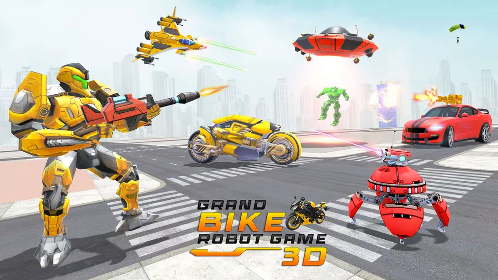 Bike Robot Shooting: War Games screenshot 1