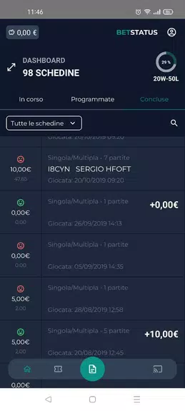 BetStatus - My Bet Slip Live screenshot 1