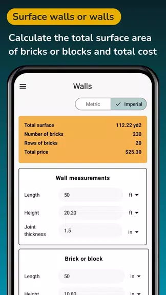 Cement Concrete Calculator ft screenshot 3