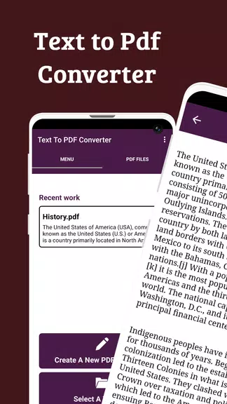 Text To Pdf Converter screenshot 1