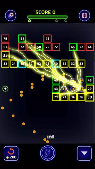 Brick Breaker Glow screenshot 3