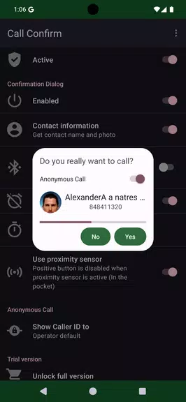 Call Confirm screenshot 2