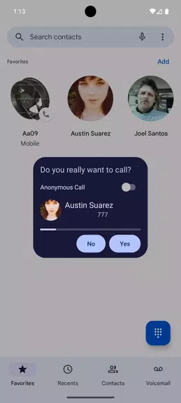 Call Confirm screenshot 1