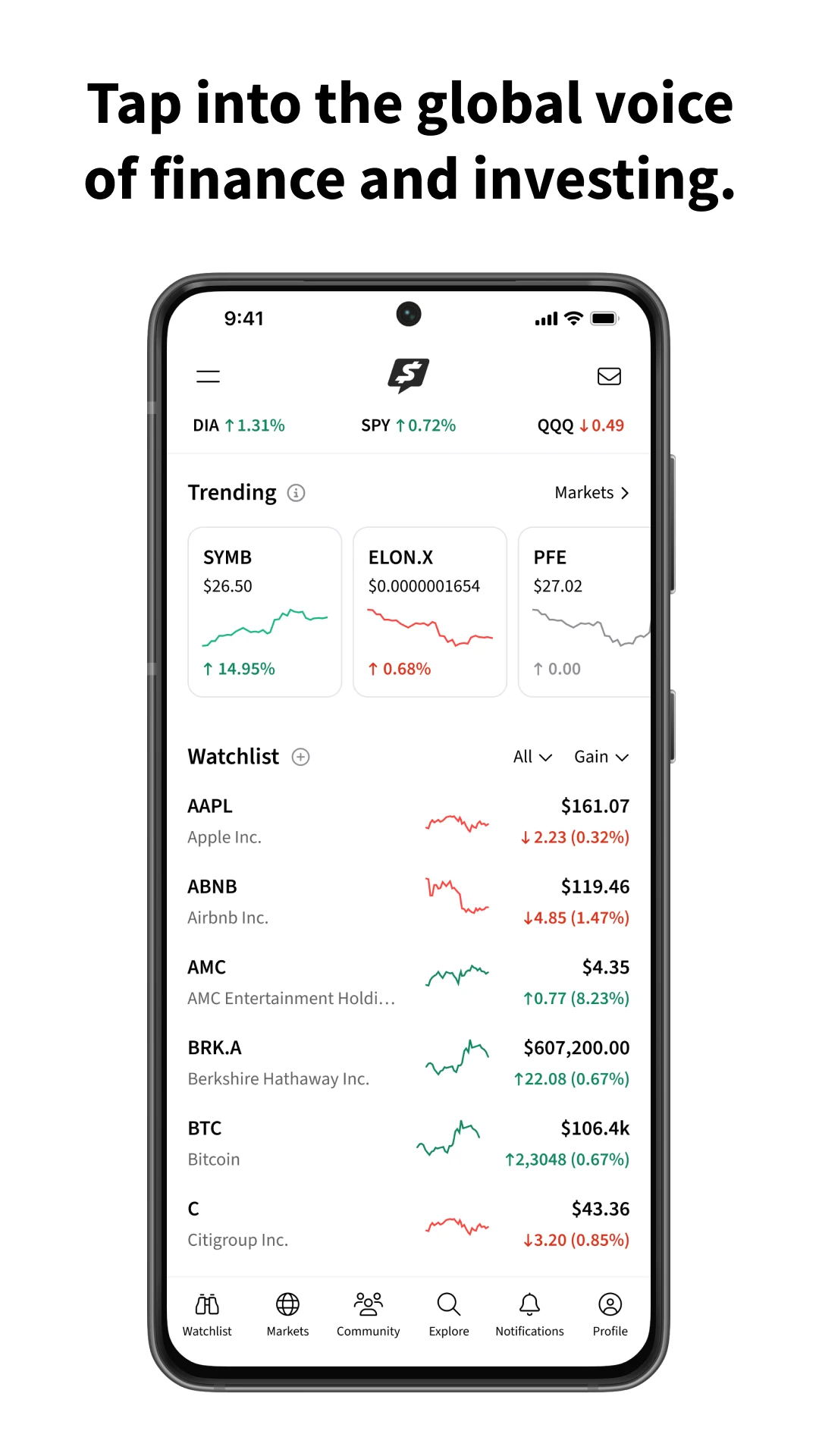 Stocktwits screenshot 1