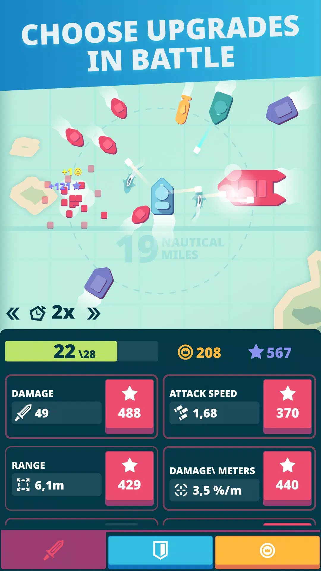 Battleship Defender: Idle Game screenshot 2