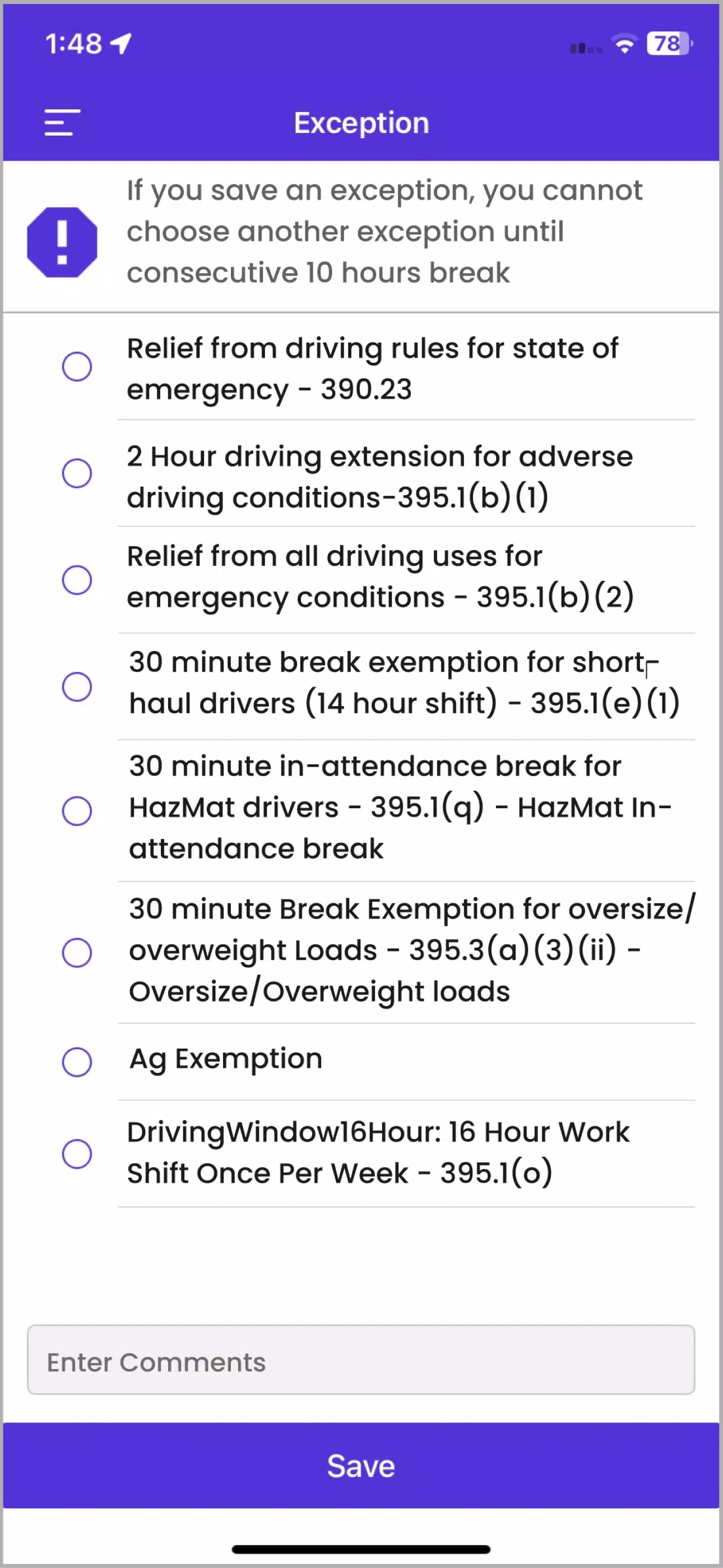 ELD Mandate HOS screenshot 7