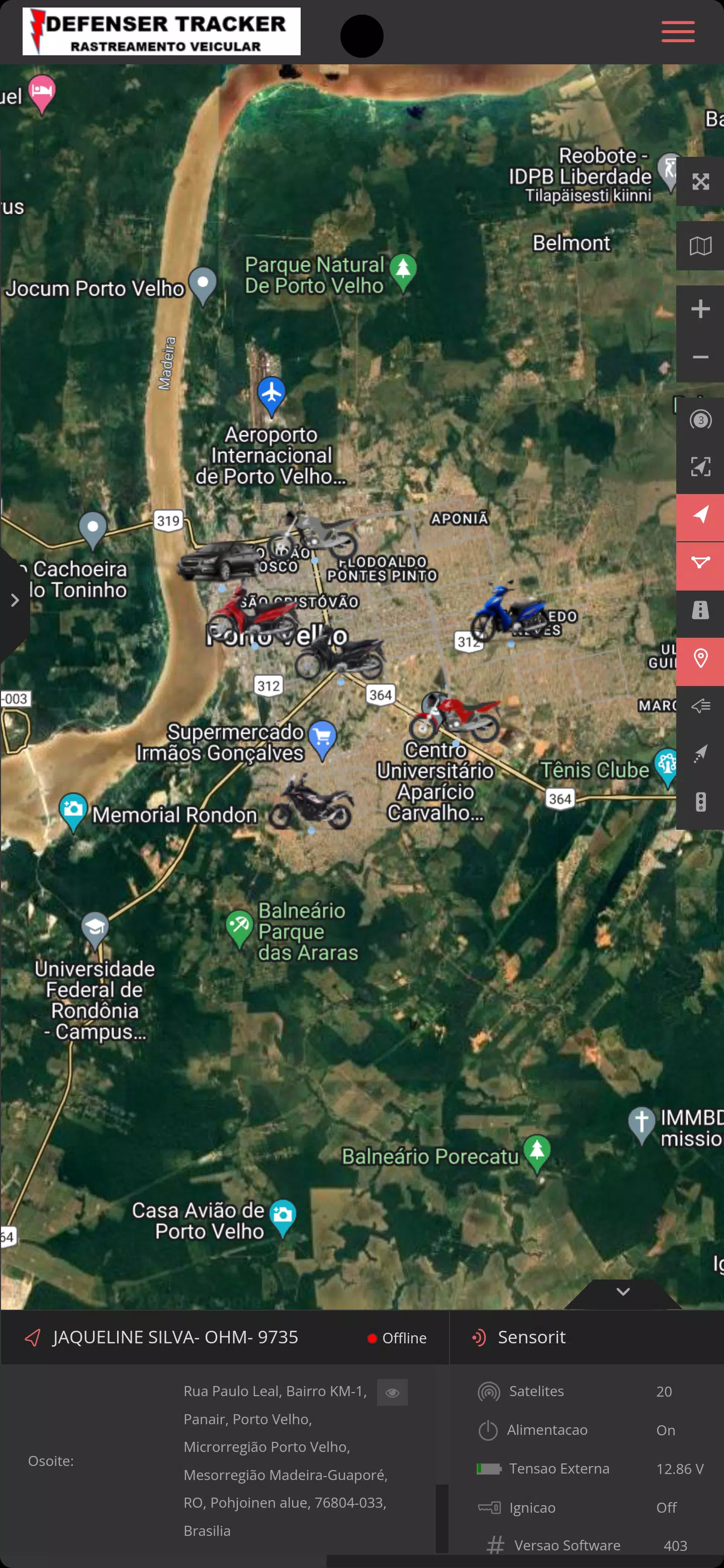Defenser Tracker screenshot 1