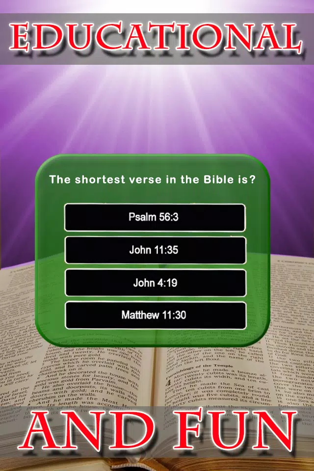 Holy Bible Faith Test Quiz screenshot 3