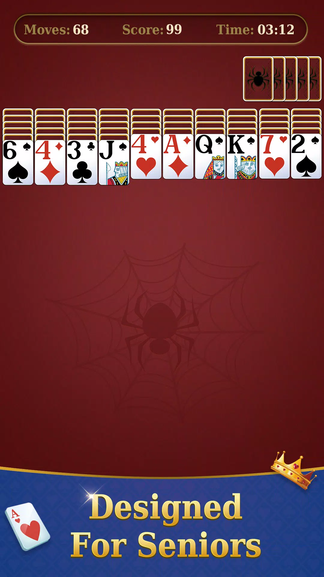 Spider Solitaire - puzzle trip screenshot 2