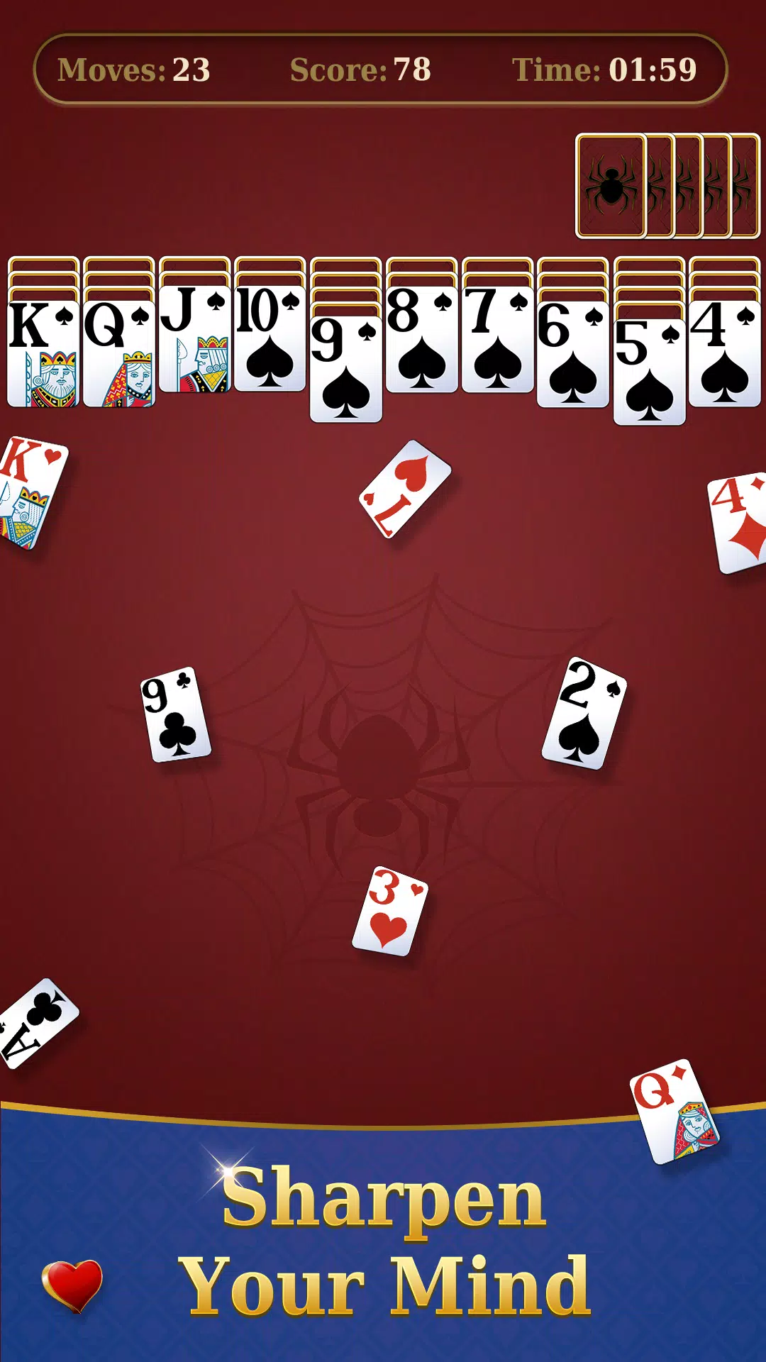 Spider Solitaire - puzzle trip screenshot 3