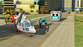 911 Helicopter Flying Rescue City Simulator screenshot 3