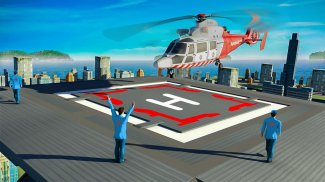 911 Helicopter Flying Rescue City Simulator screenshot 1