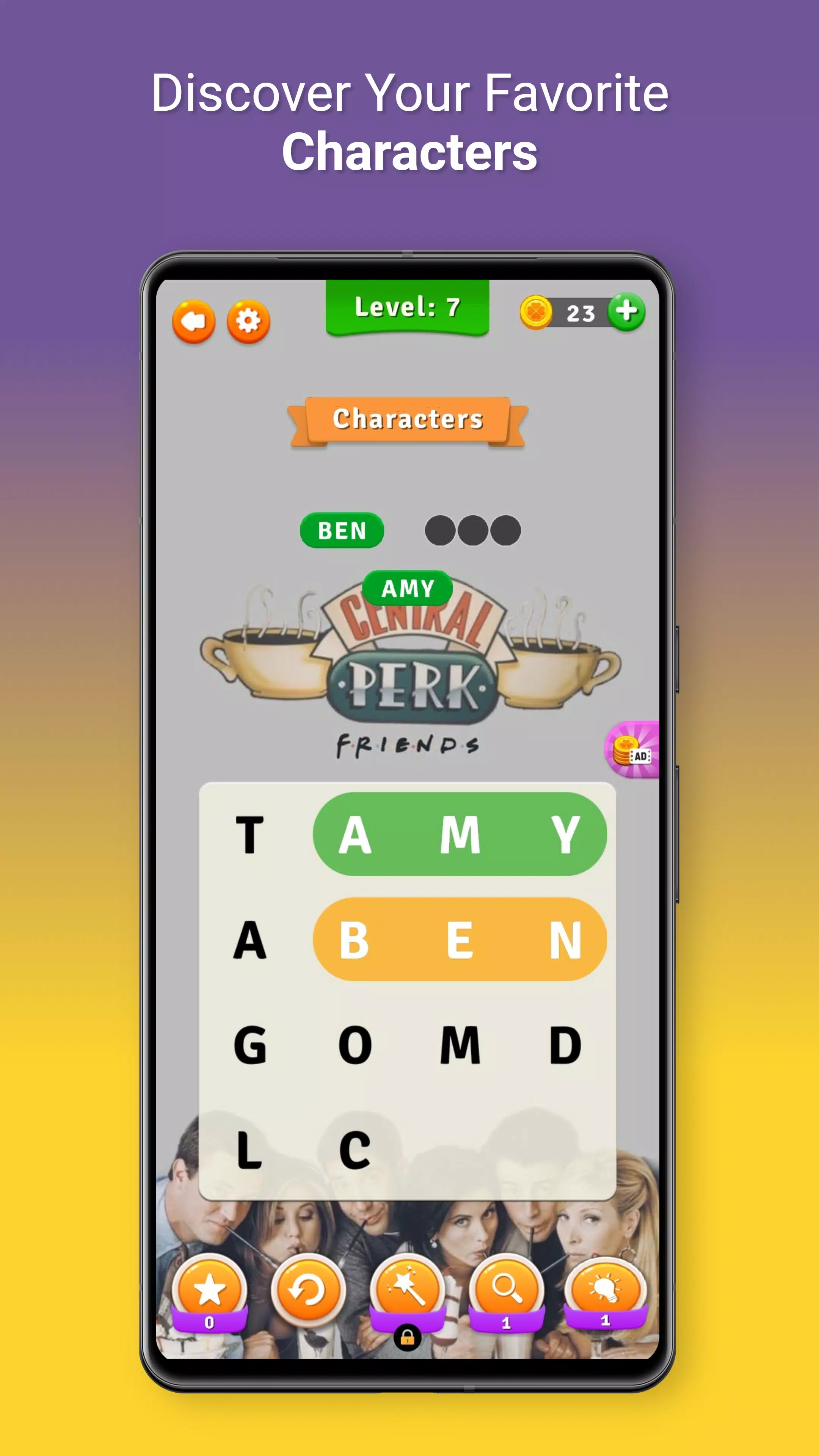 FRIENDS Word Search screenshot 2