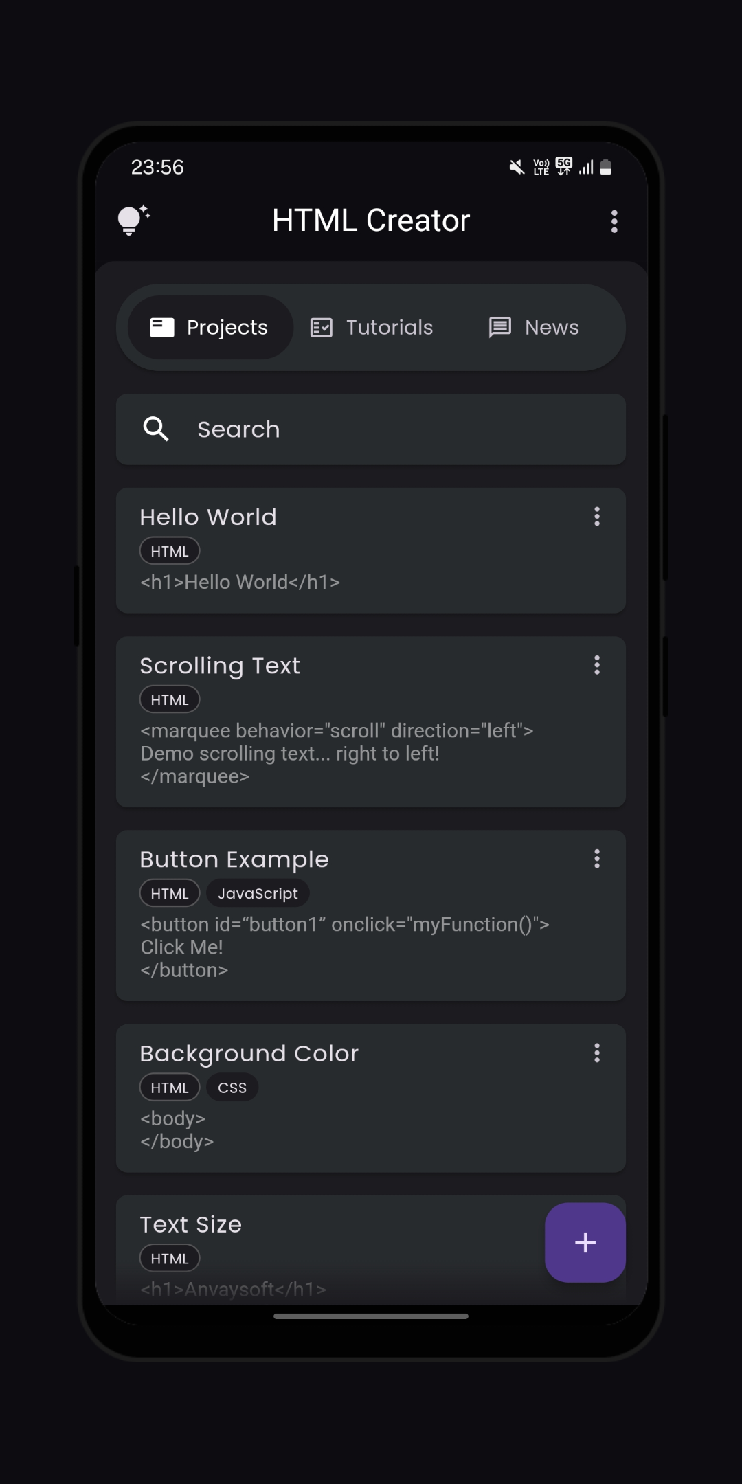 HTML Creator screenshot 1