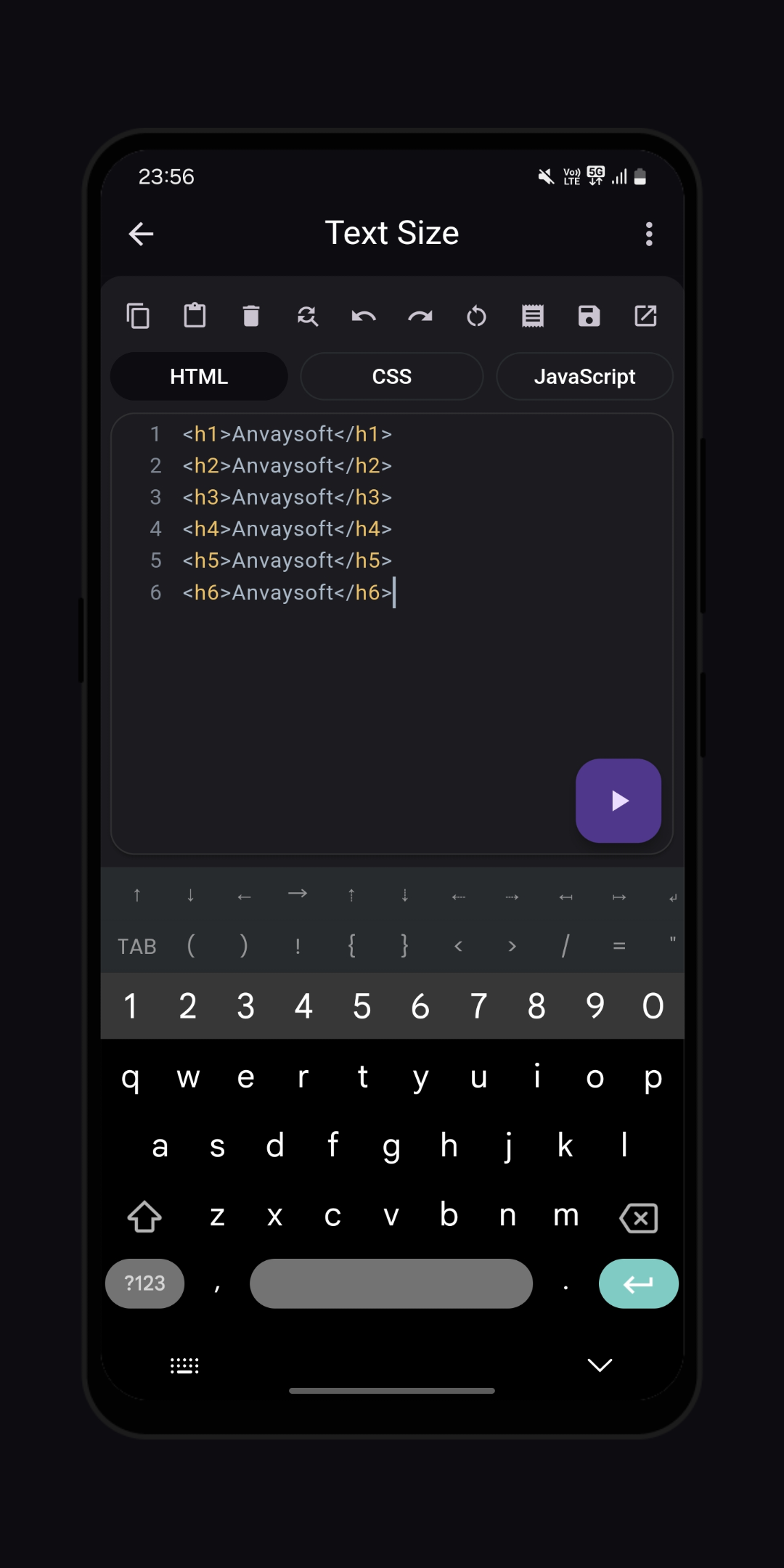HTML Creator screenshot 2