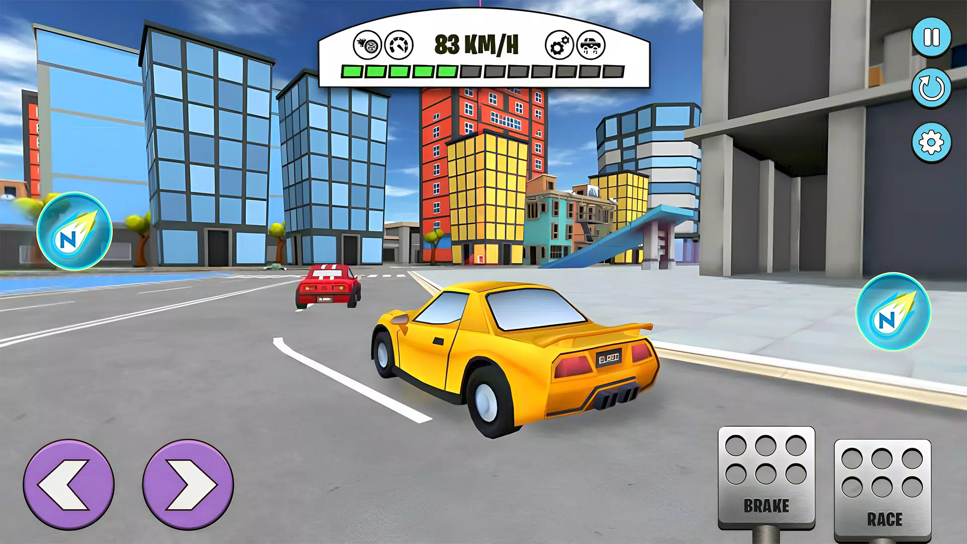 PolyCars: City Racing Car Game screenshot 2