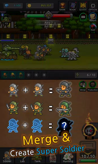 Grow Soldier : Merge screenshot 3