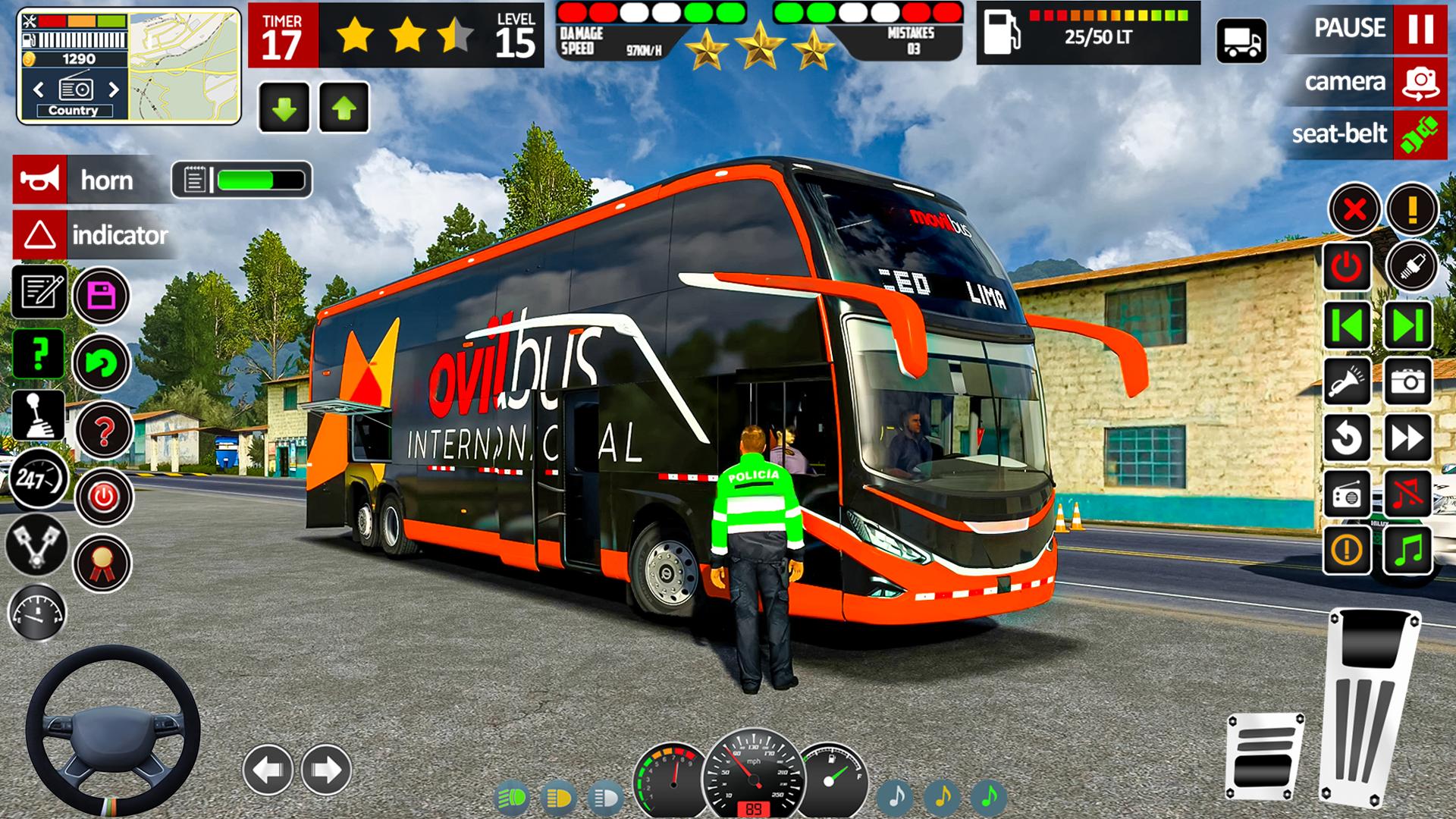 Open World Bus Driving Game 3d screenshot 1
