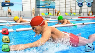 Aqua swimming pool racing 3D screenshot 10