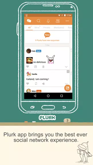 Plurk screenshot 1