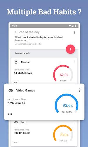 Quitzilla: Bad Habit Tracker screenshot 1