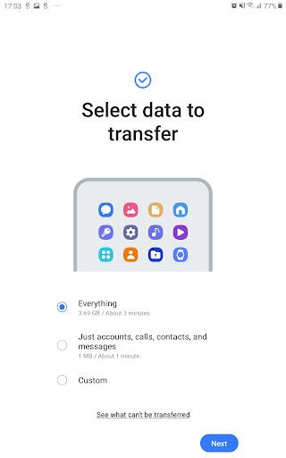 Samsung Smart Switch Mobile screenshot 1