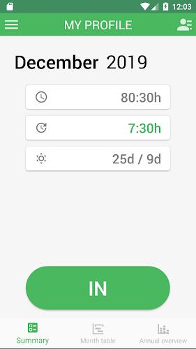 Working Timer - Timesheet screenshot 1