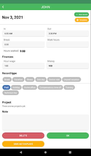 Working Timer - Timesheet screenshot 15