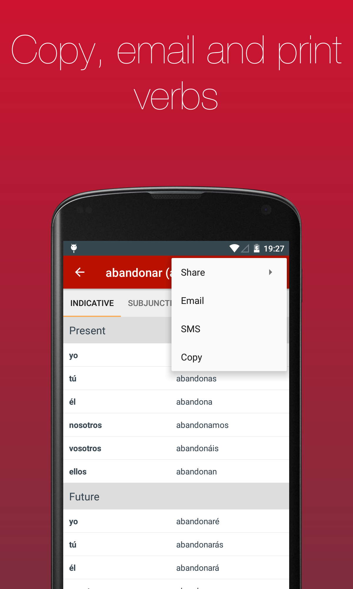 Spanish Verb Conjugator screenshot 4