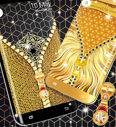 Gold lock screen screenshot 1