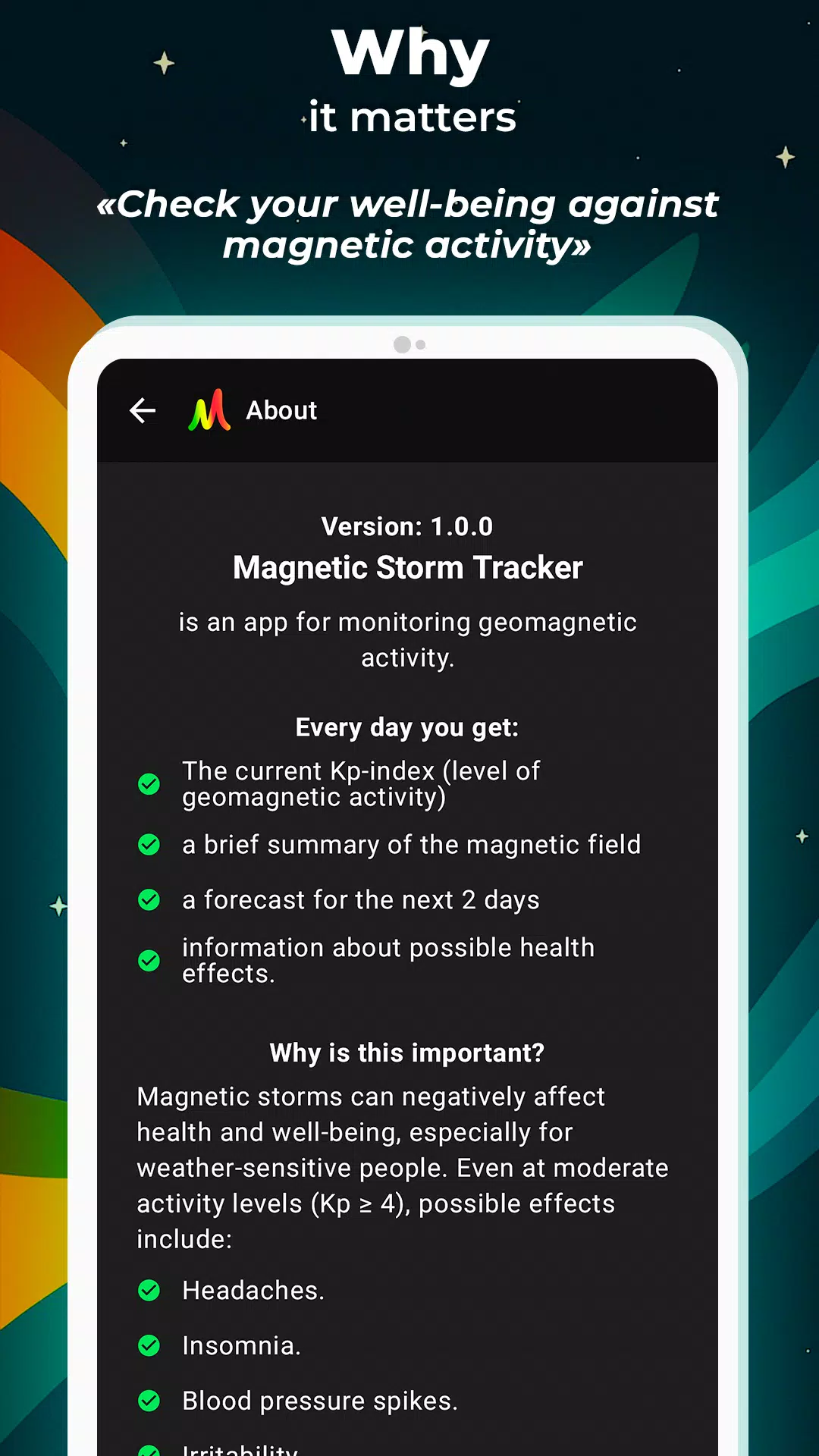 Magnetic Storm Tracker screenshot 4