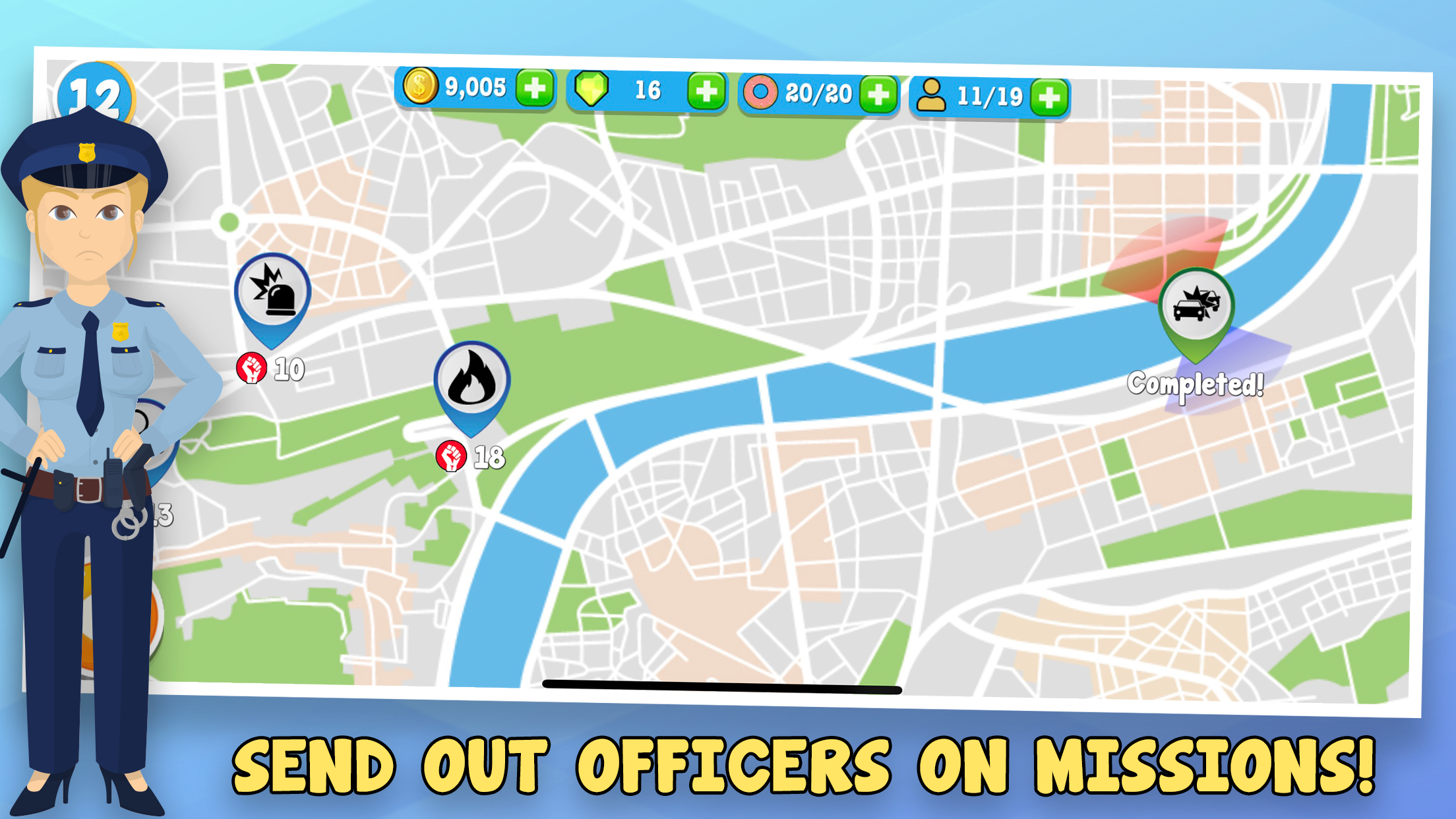 Police Inc: Tycoon police stat screenshot 2
