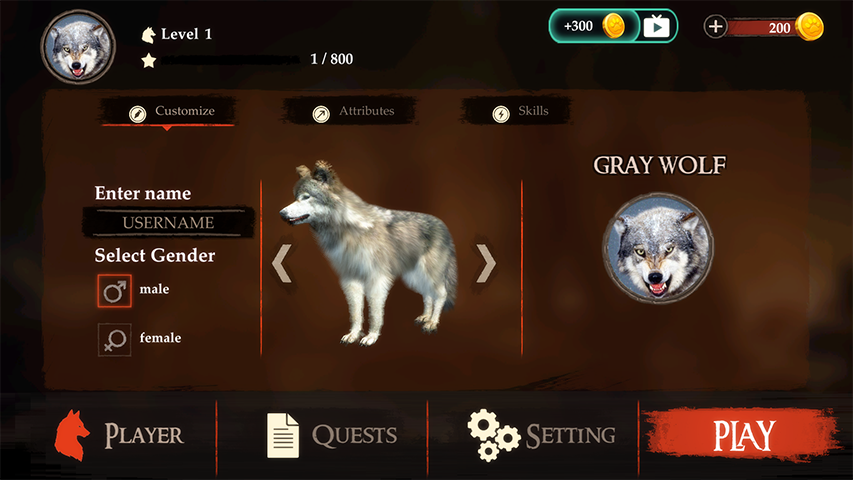 The Wolf Simulator screenshot 1