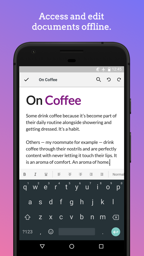 Zoho Writer - Document Editor screenshot 4