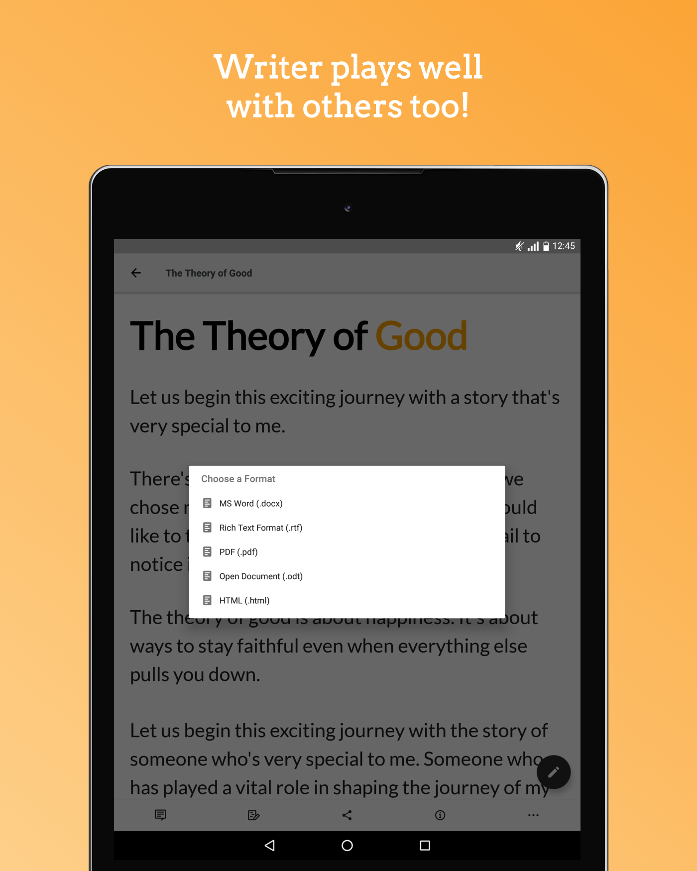 Zoho Writer - Document Editor screenshot 8