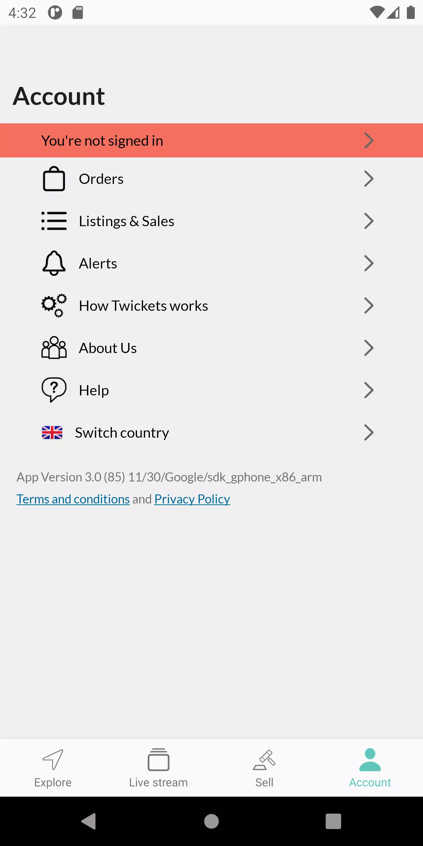 Twickets screenshot 5