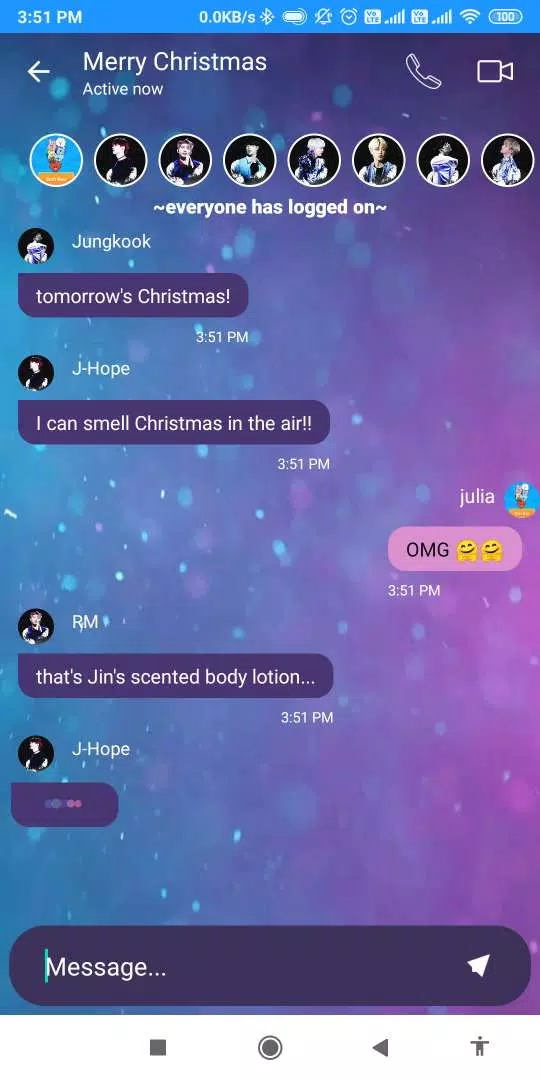 BTS Messenger, Chat Simulator screenshot 3