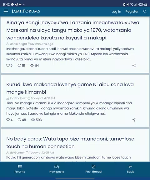 JamiiForums screenshot 2