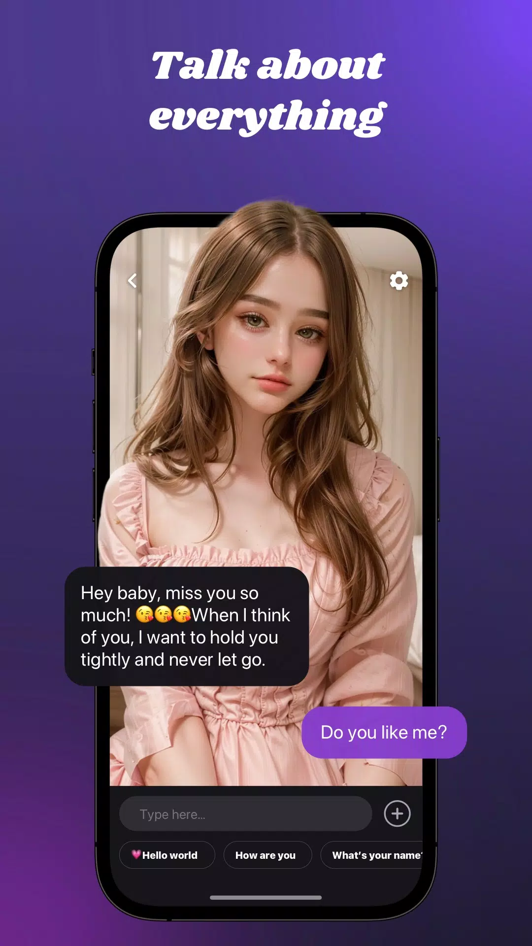 Hush Ai girlfriend screenshot 1